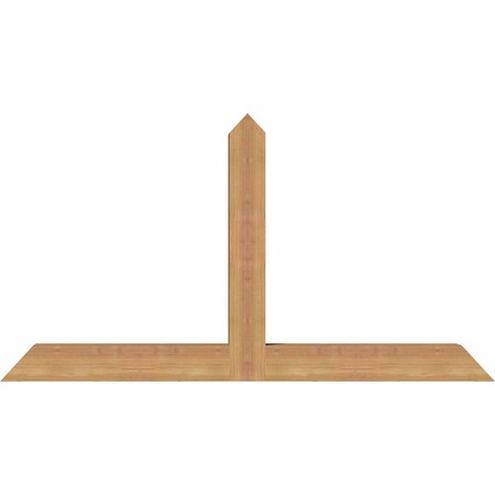 Ekena Millwork Portland Timber Gable Bracket, Western Red Cedar, 48"W x 26"H x 3 1/2"D x 3 1/2"F, 13/12 Pitch GBW048X26X0404POR00SWR
